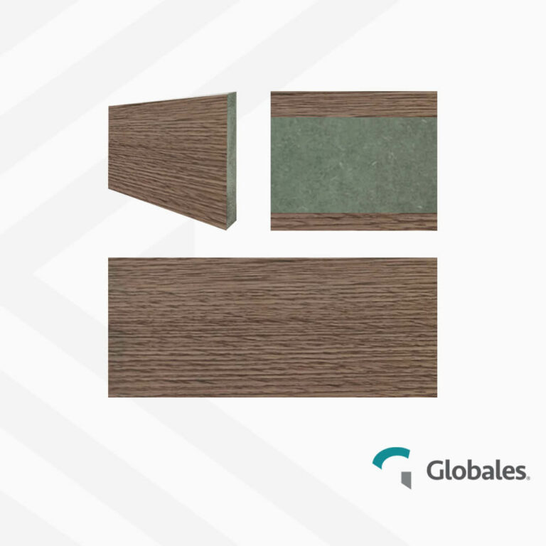 Zócalo de MDF RH laminado en PVC color Sienna Globales